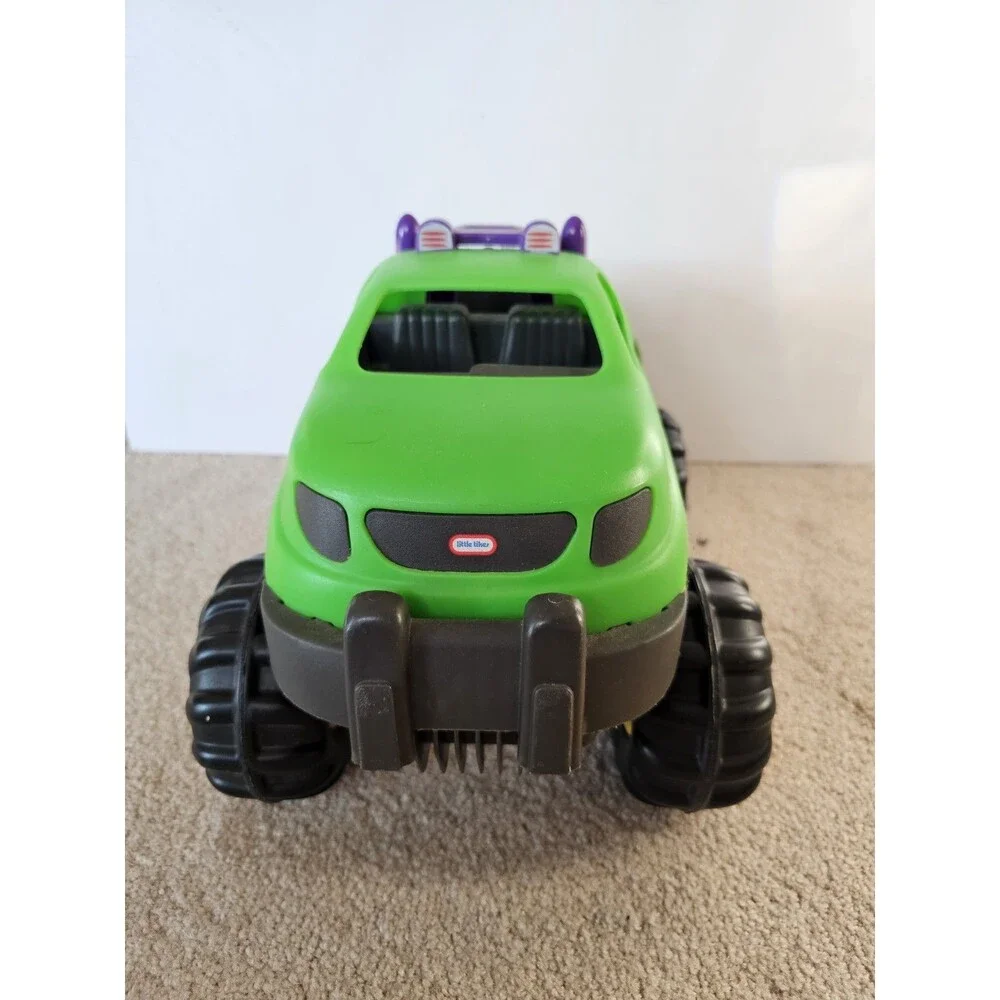 Vintage Little Tikes Rugged Riggz Green Monster Truck Toy Made In Late 1990s